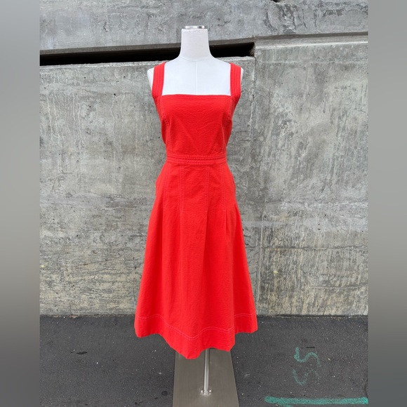 Anthropologie Maeve Alessandra Cross-Back Midi Dress - Picture 2 of 11